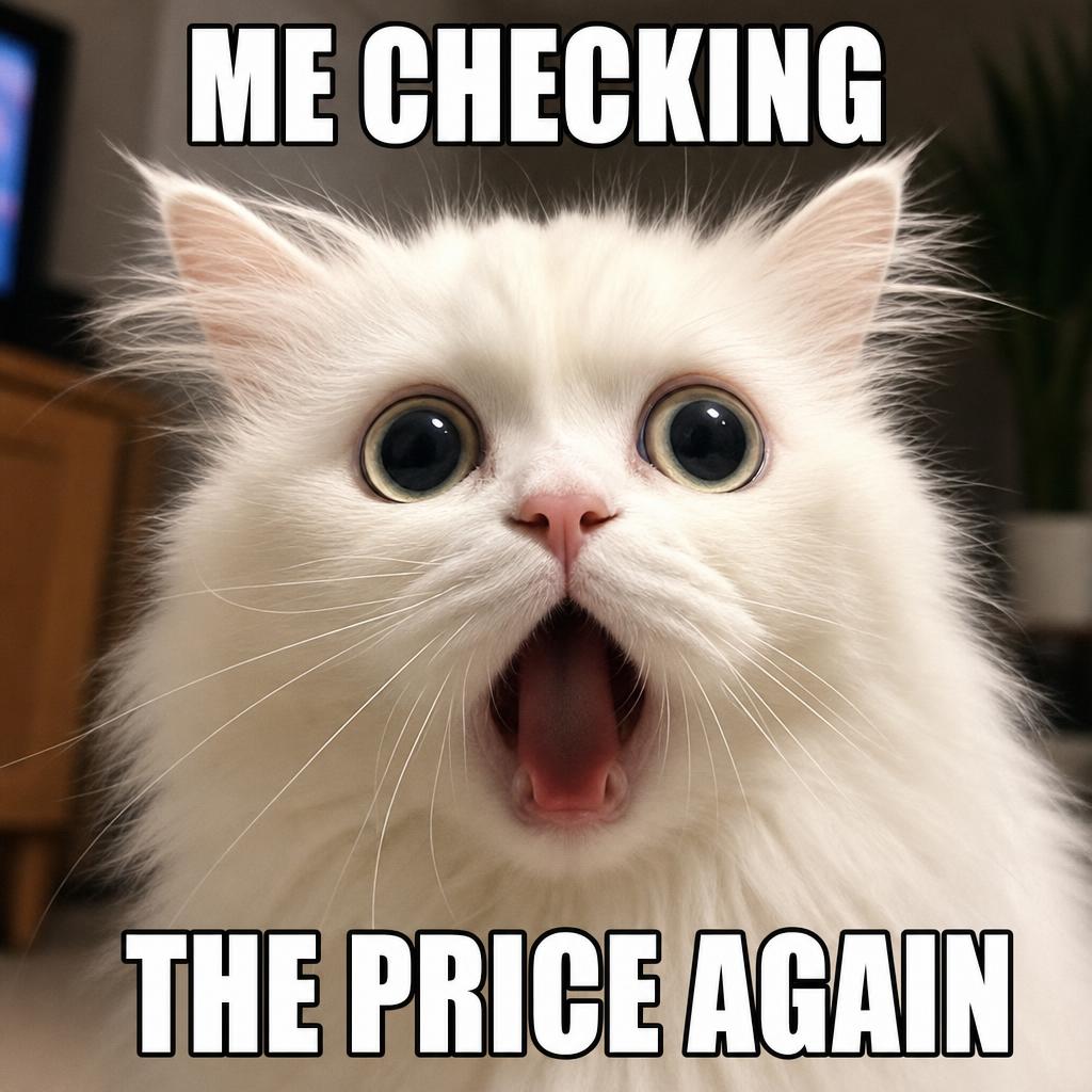 checking the price again